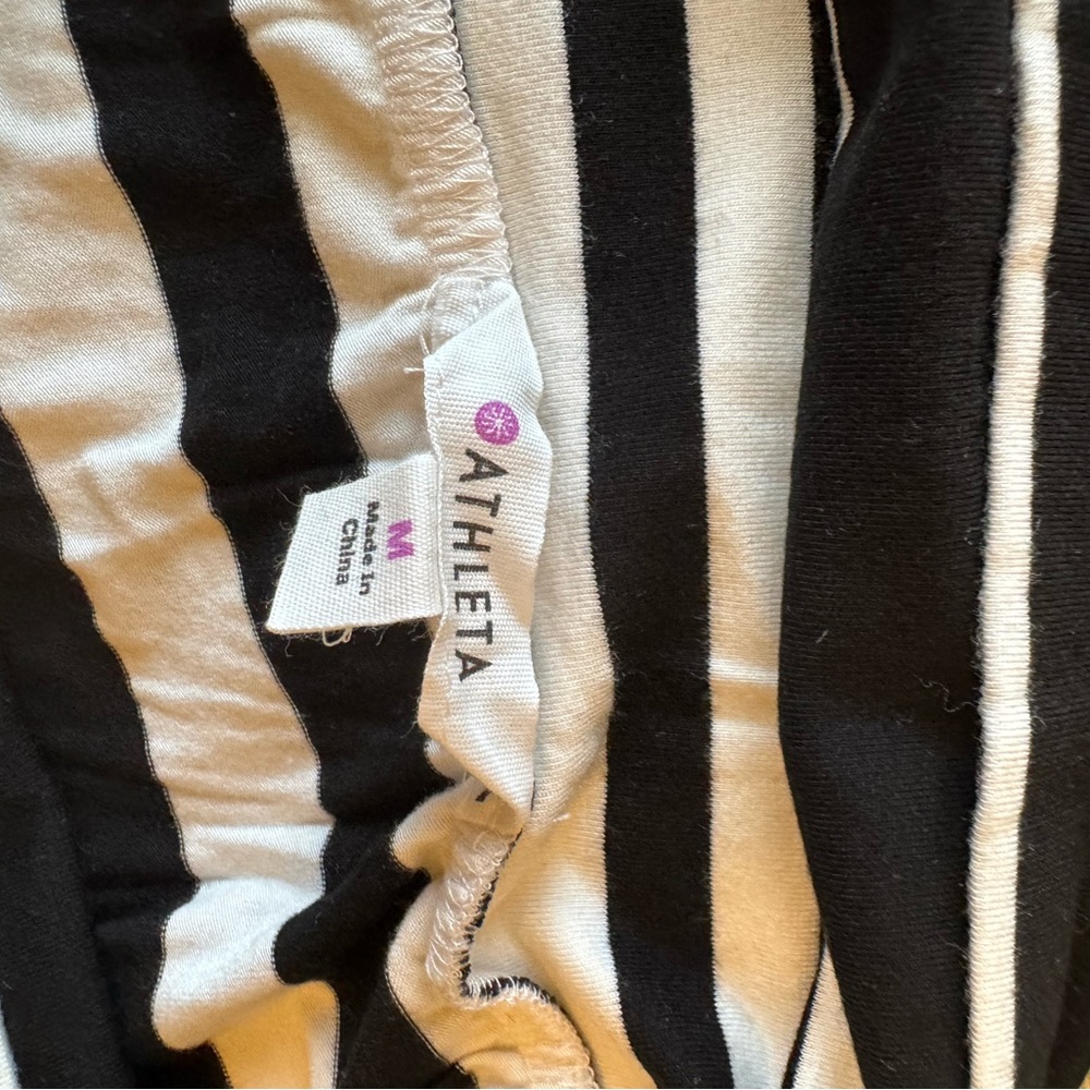Athleta Black and White Striped Maxi Skirt - Picture 4 of 7
